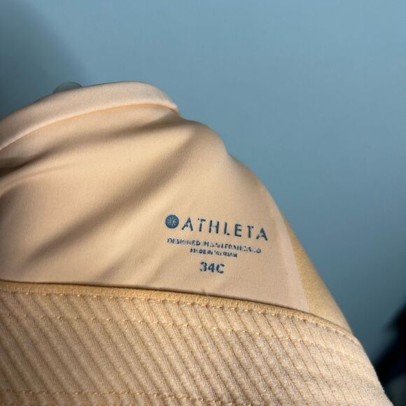 Athleta Advance High Impact Bra in Warm Sunset Orange Size 34C - Picture 9 of 9